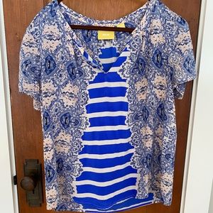 Anthropologie Maeve Silk Paisley Blouse
